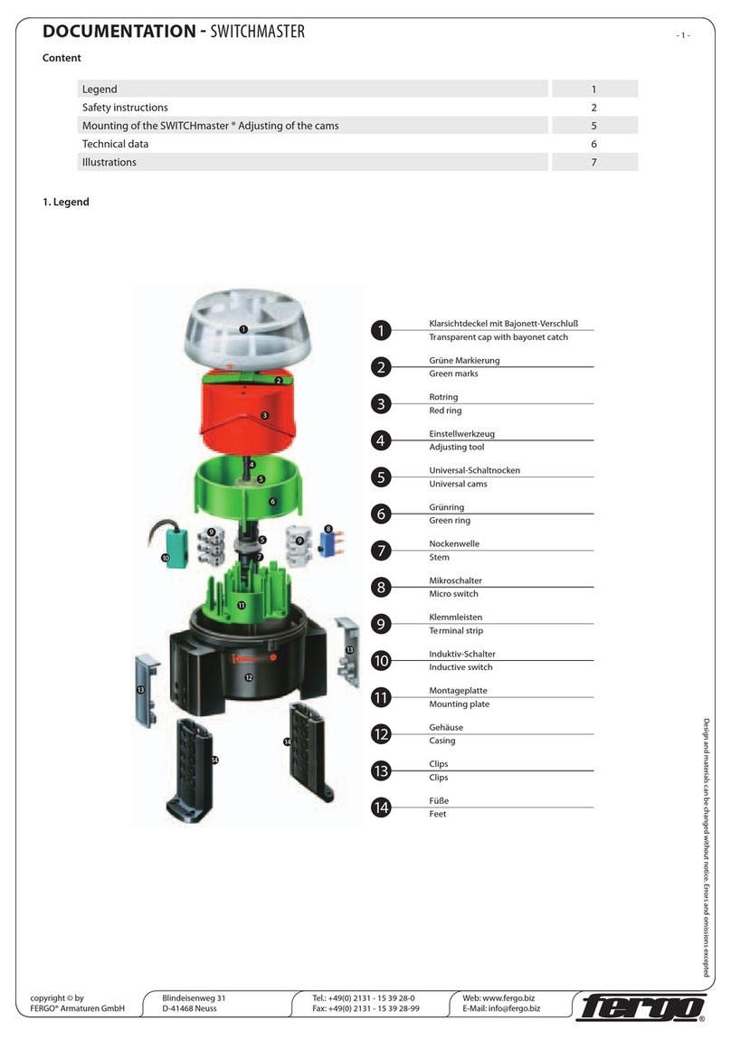 fergo Switchmaster M2 Operator's manual
