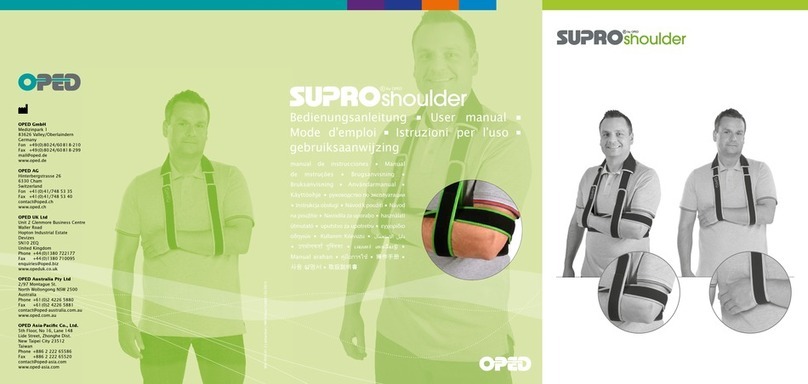 OPED SUPROshoulder user manual