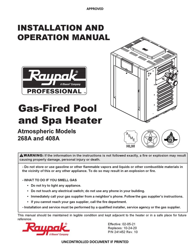Rheem Raypak 268A User manual