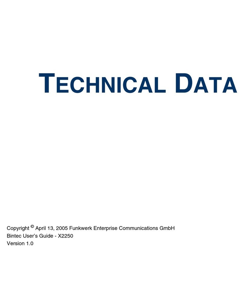 BinTec X2250 Technical data