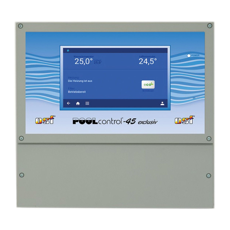 OSF POOLcontrol-45 exclusiv Installation and operating instructions