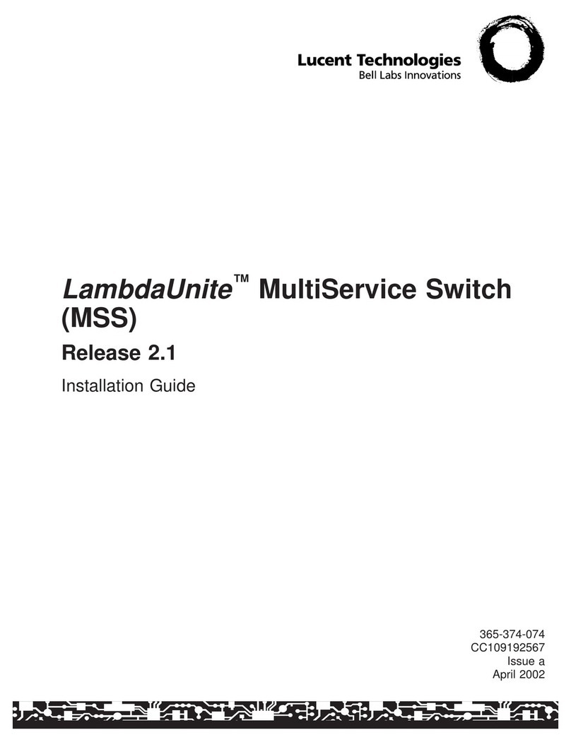 Lucent Technologies LambdaUnite MSS User manual