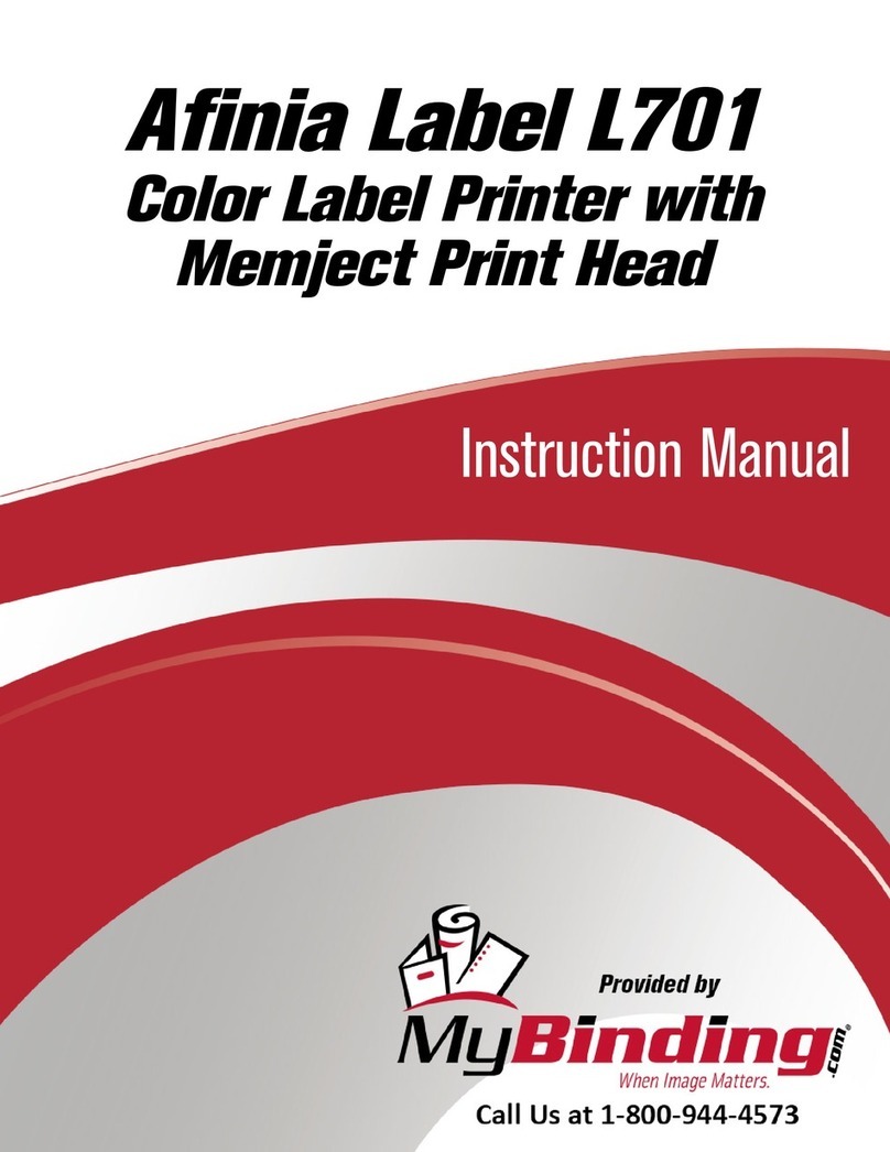 MyBinding Afinia Label L701 User manual