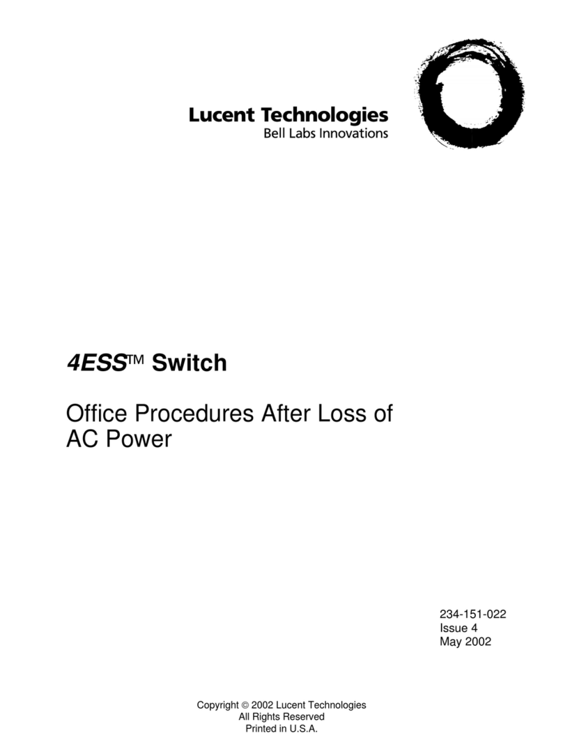 Lucent Technologies 4ESS manual
