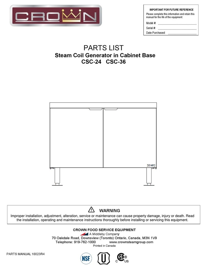 Crown CSC-24 parts list