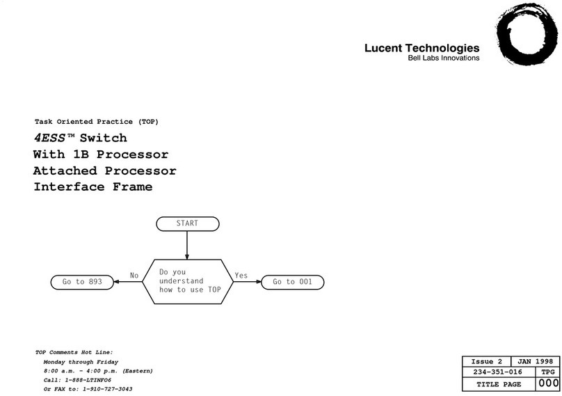 Lucent Technologies 4ESS User manual