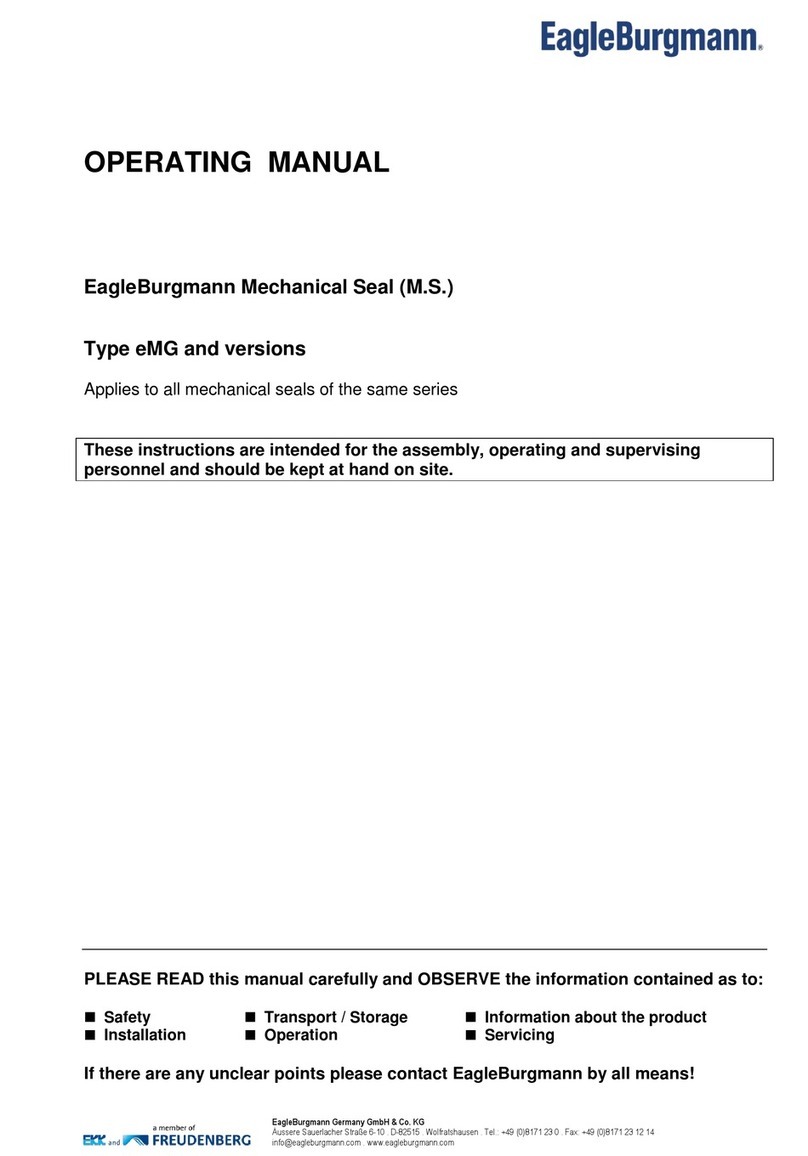 EagleBurgmann eMG Series operating manual