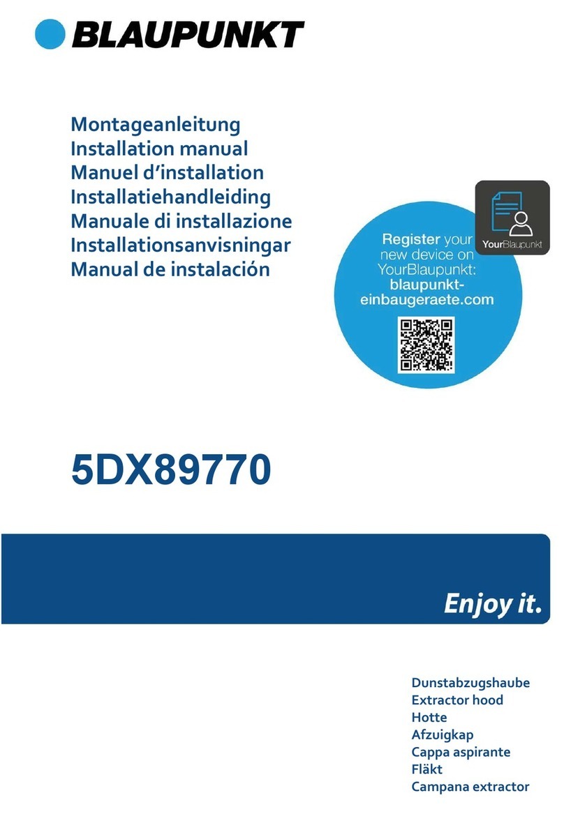Blaupunkt 5DX89770 installation manual