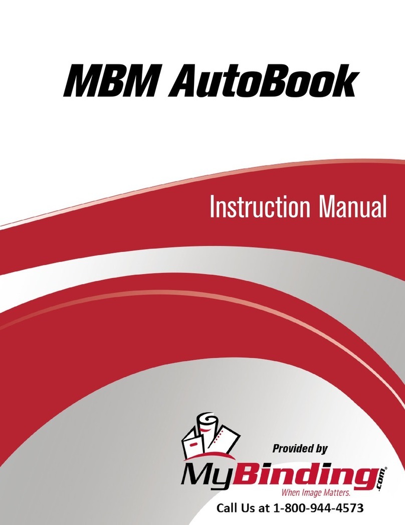 MyBinding MBM 87M User manual MyBinding MBM 87M User manual