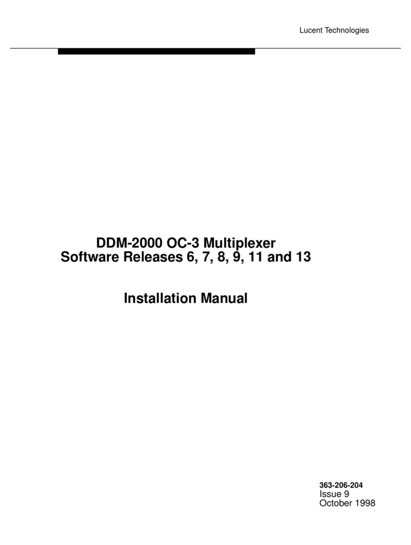 Lucent Technologies DDM-2000 OC-3 installation manual Lucent Technologies DDM-2000 OC-3 installation manual