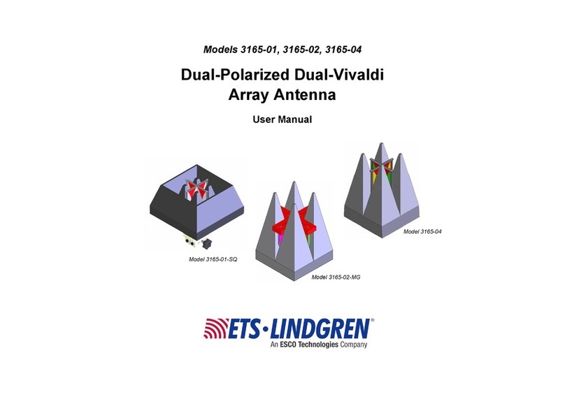 ESCO Technologies ETS-Lindgren 3165-01 user manual