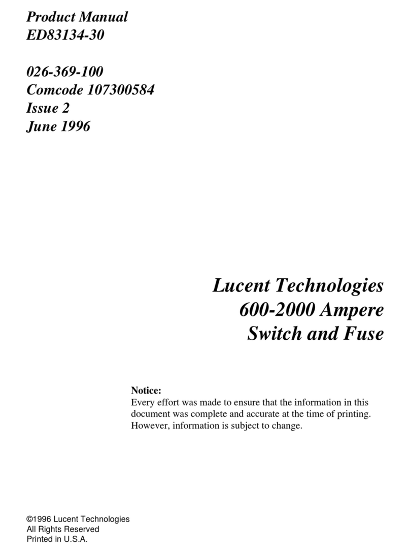 Lucent Technologies ED83134-30 User manual