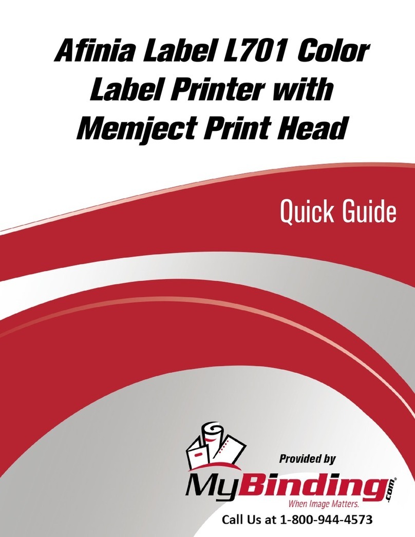 MyBinding Afinia Label L701 User manual
