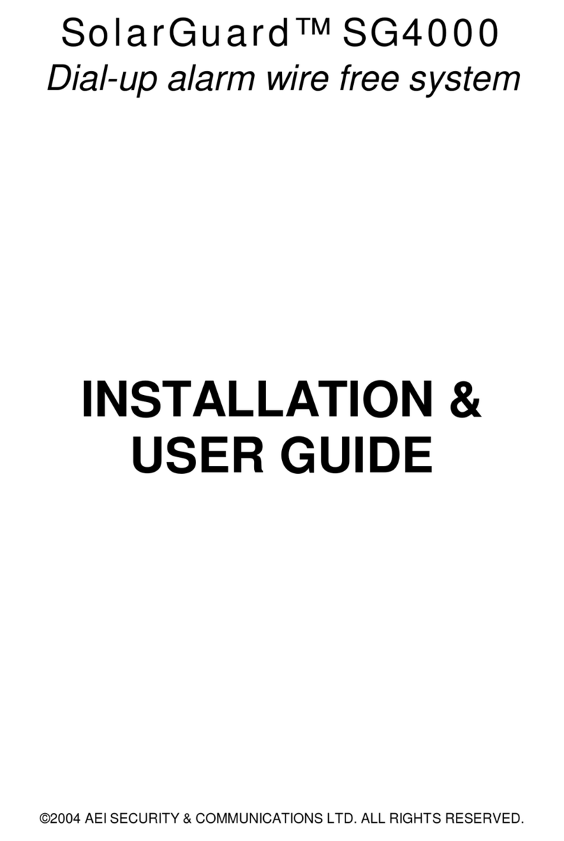 AEI Security & Communications SOLARGUARD SG4000 Operation manual