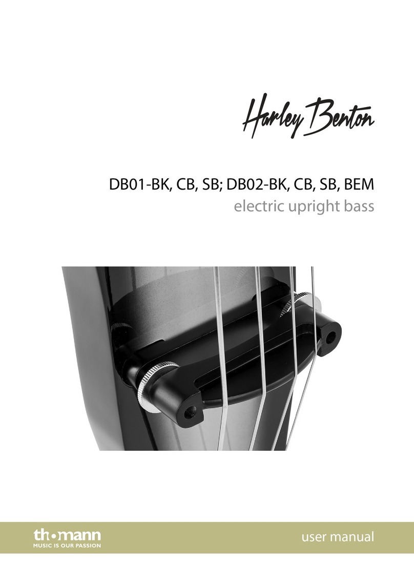 thomann Harley Benton DB01-BK User manual