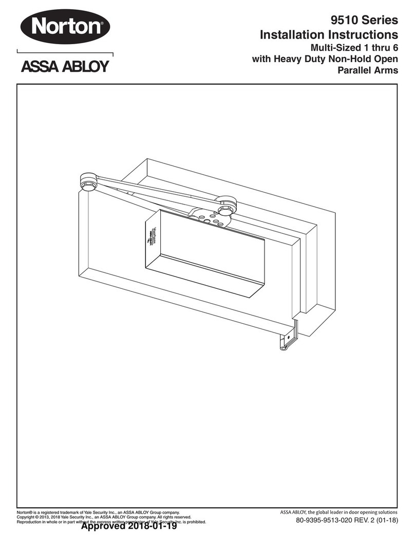 Assa Abloy Norton 9510 Series User manual