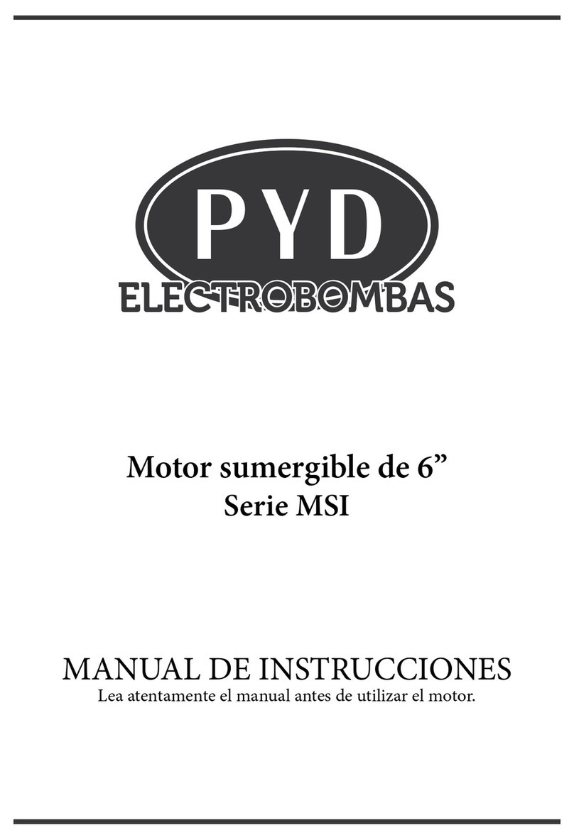 PYD Electrobombas MSI Series instruction manual
