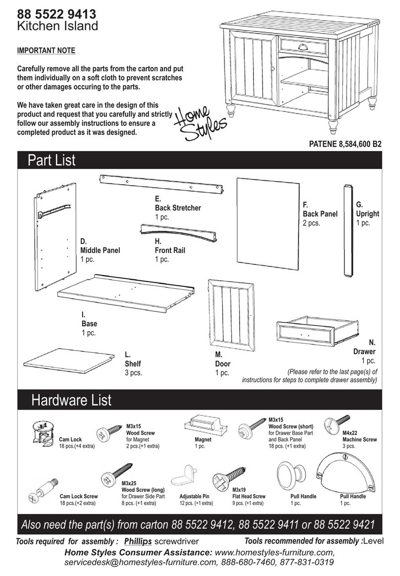 Home Styles 88 5522 9413 User manual Home Styles 88 5522 9413 User manual