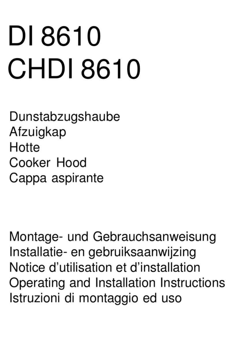 AEG DI 8610 Operating and installation instructions