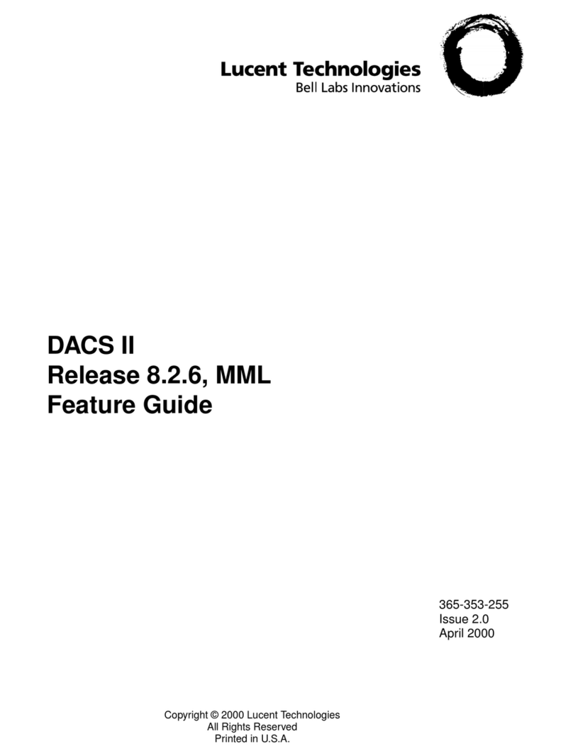 Lucent Technologies DACS II Features guide