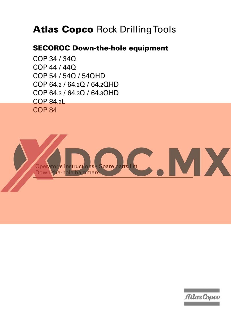 Atlas Copco SECOROC COP 34 User manual