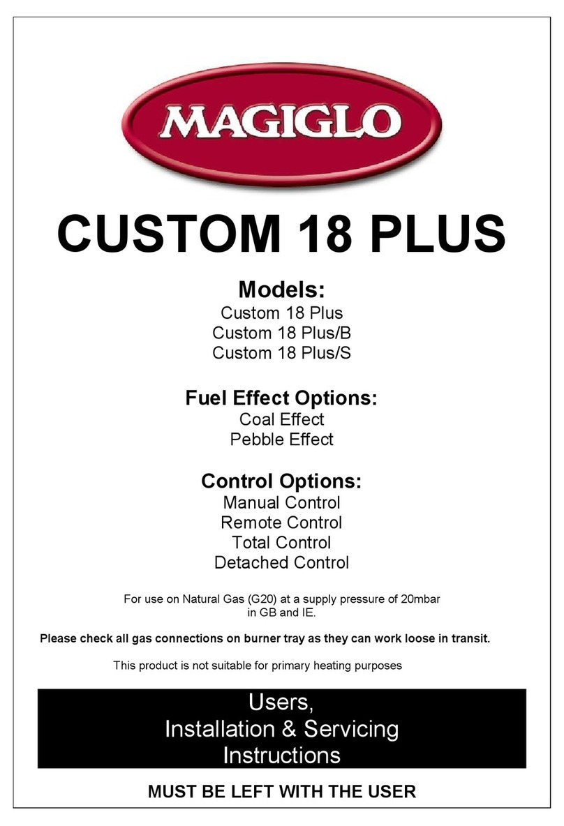 Magiglo Custom 18 Plus User, installation & servicing instructions