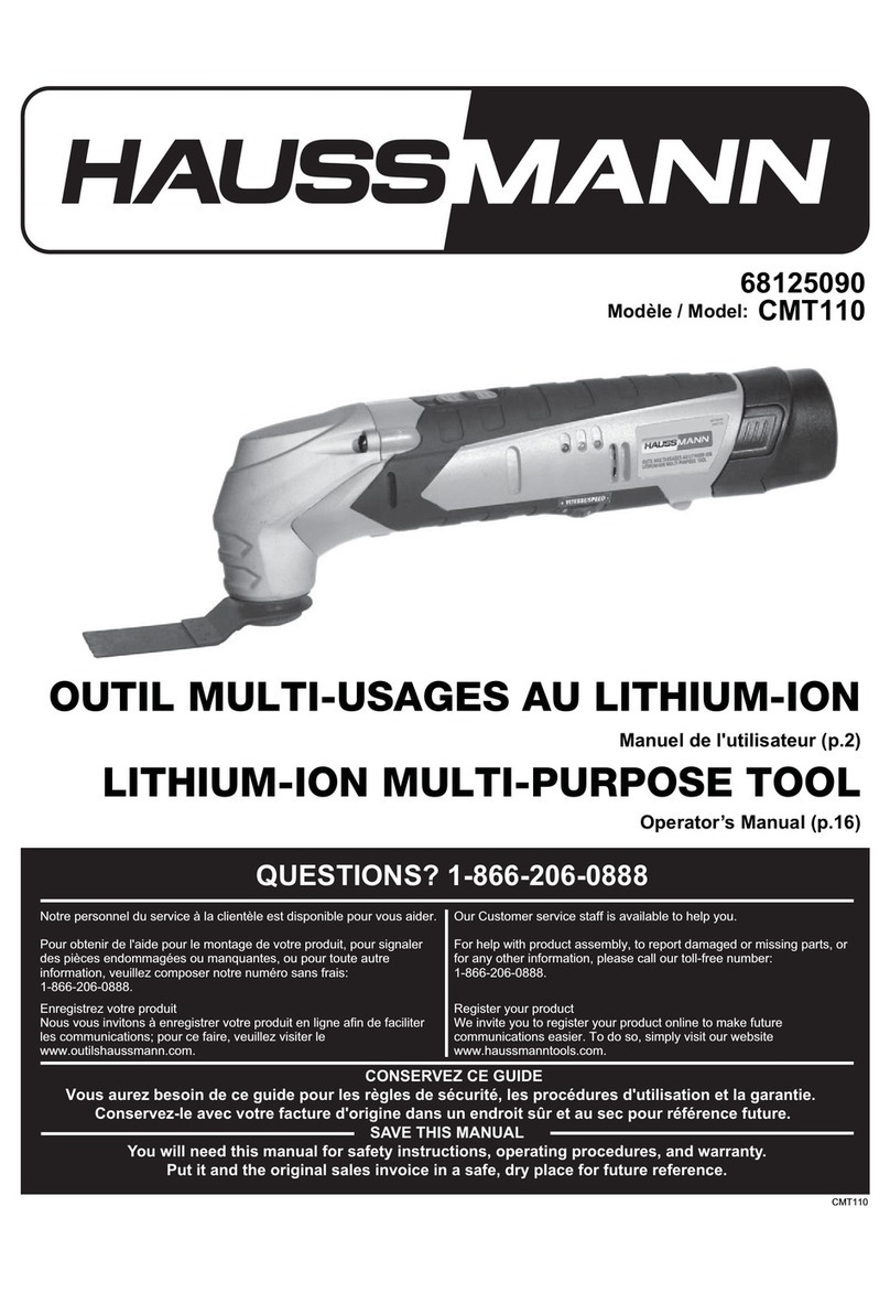 Haussmann CMT110 Operator's manual