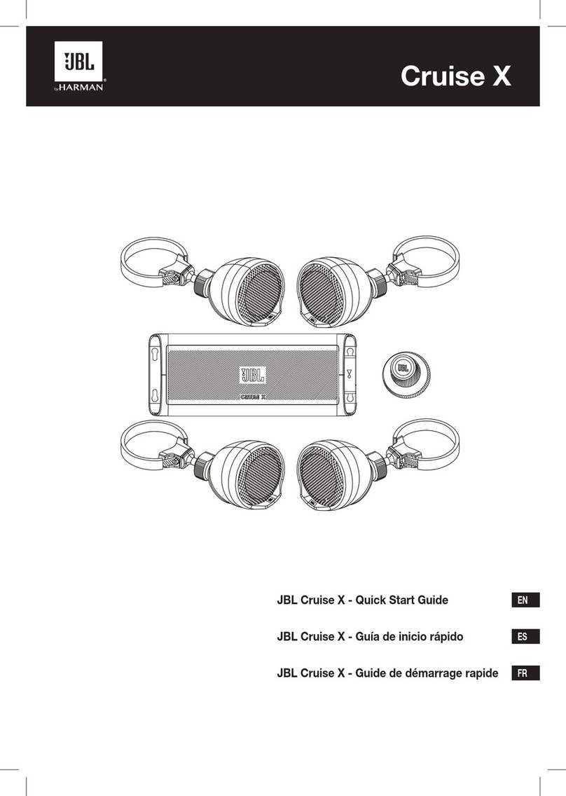 Harman JBL Cruise X User manual