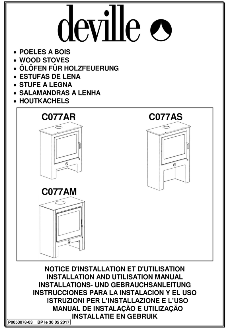 deville C077AR INSTALLATION AND UTILISATION MANUAL deville C077AR INSTALLATION AND UTILISATION MANUAL