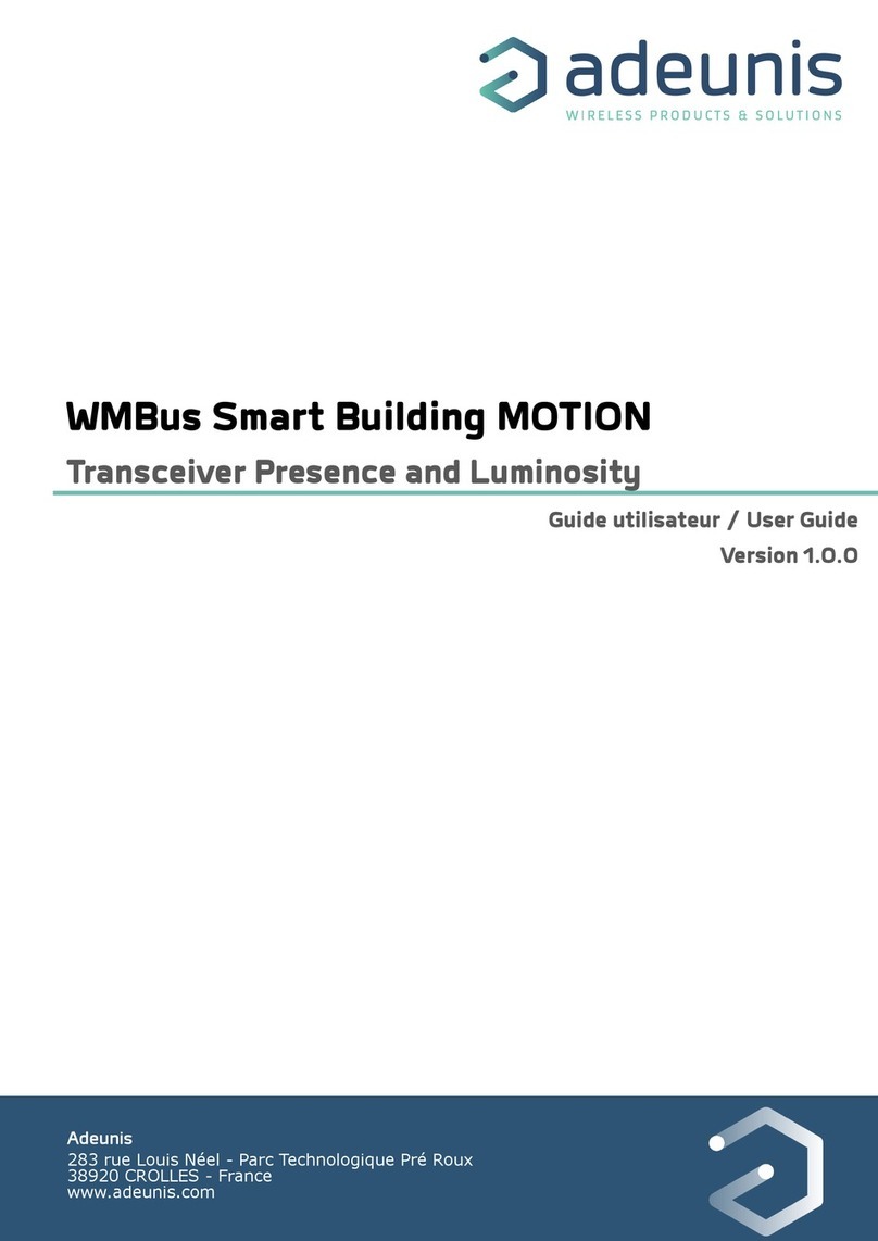 Adeunis RF WMBus Smart Building MOTION user guide