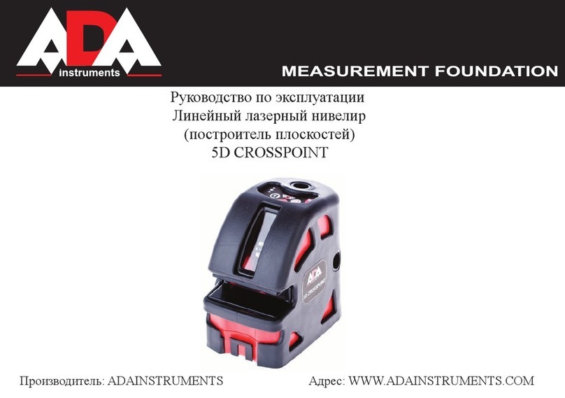 ADA INSTRUMENTS 5D CROSSPOINT operating manual
