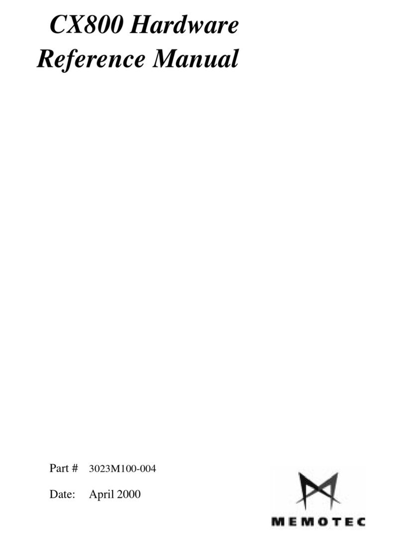 Memotec CX800 Hardware reference manual