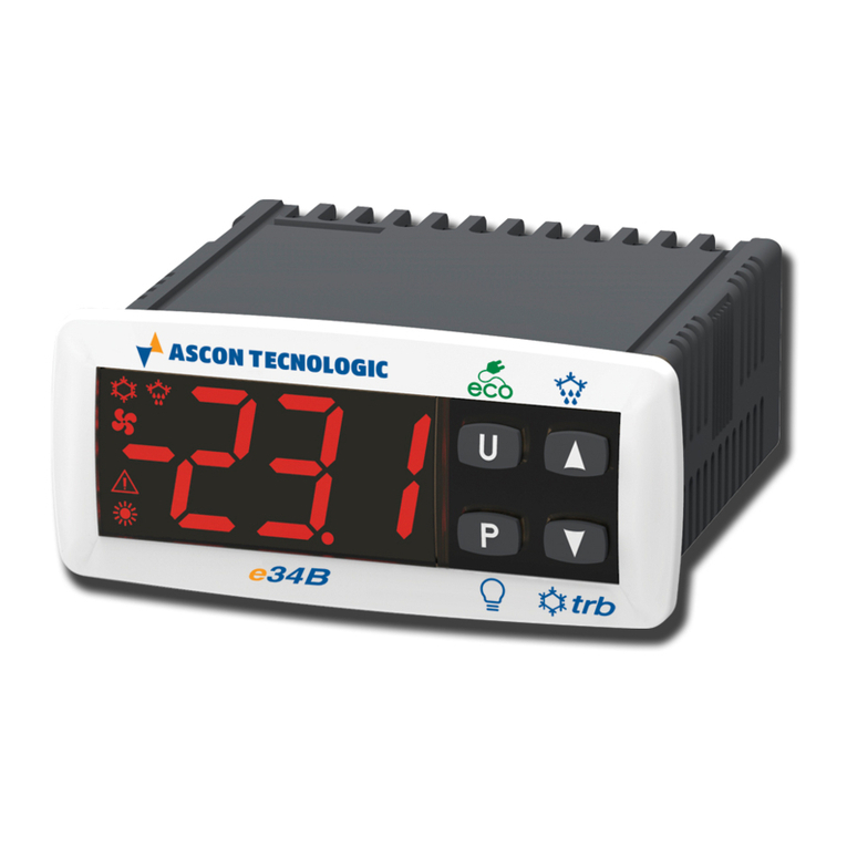 Ascon tecnologic e34B operating instructions