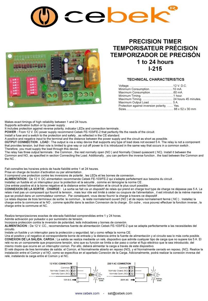 CEBEK I-215 quick start guide