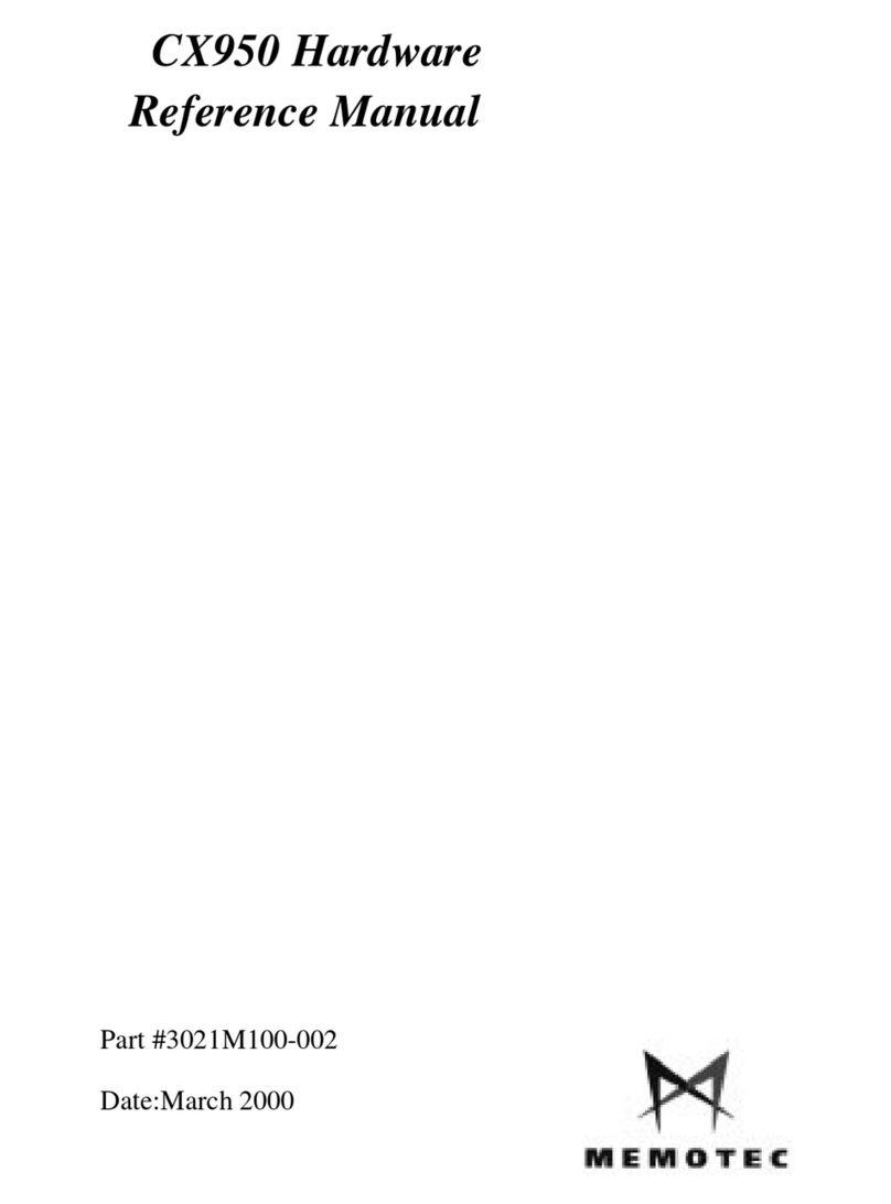 Memotec CX950 Hardware reference manual