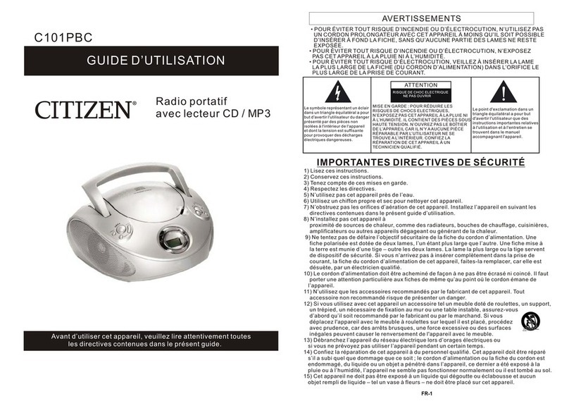 Citizen C101PBC User manual