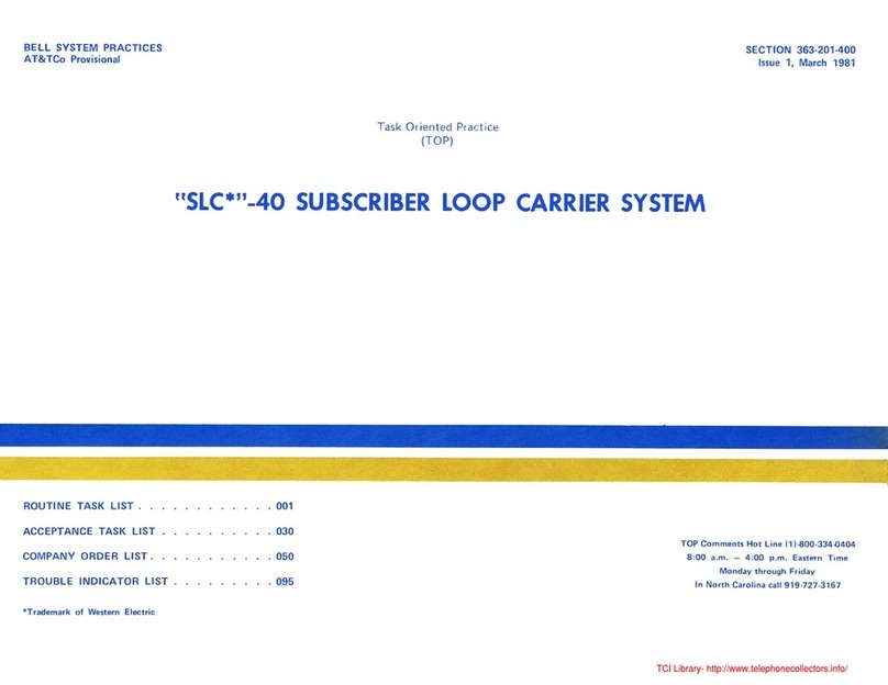 AT&T SLC-40 User manual