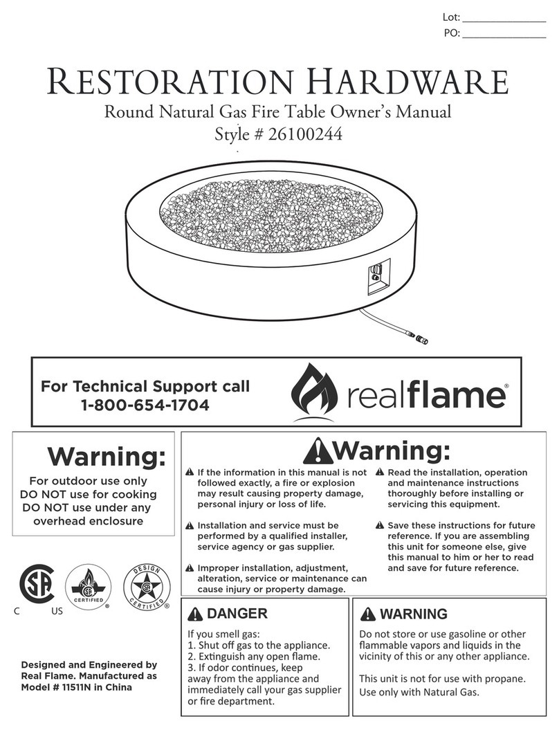 RealFlame 26100244 User manual RealFlame 26100244 User manual