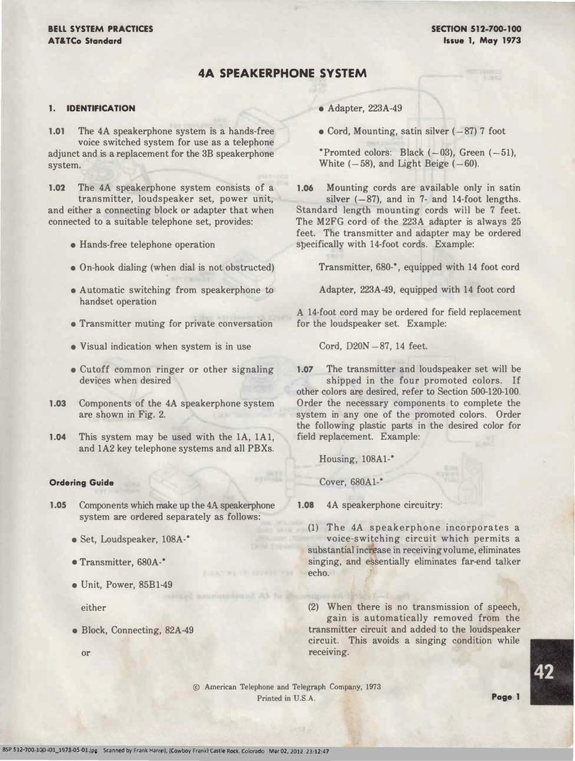 AT&T 4A User manual
