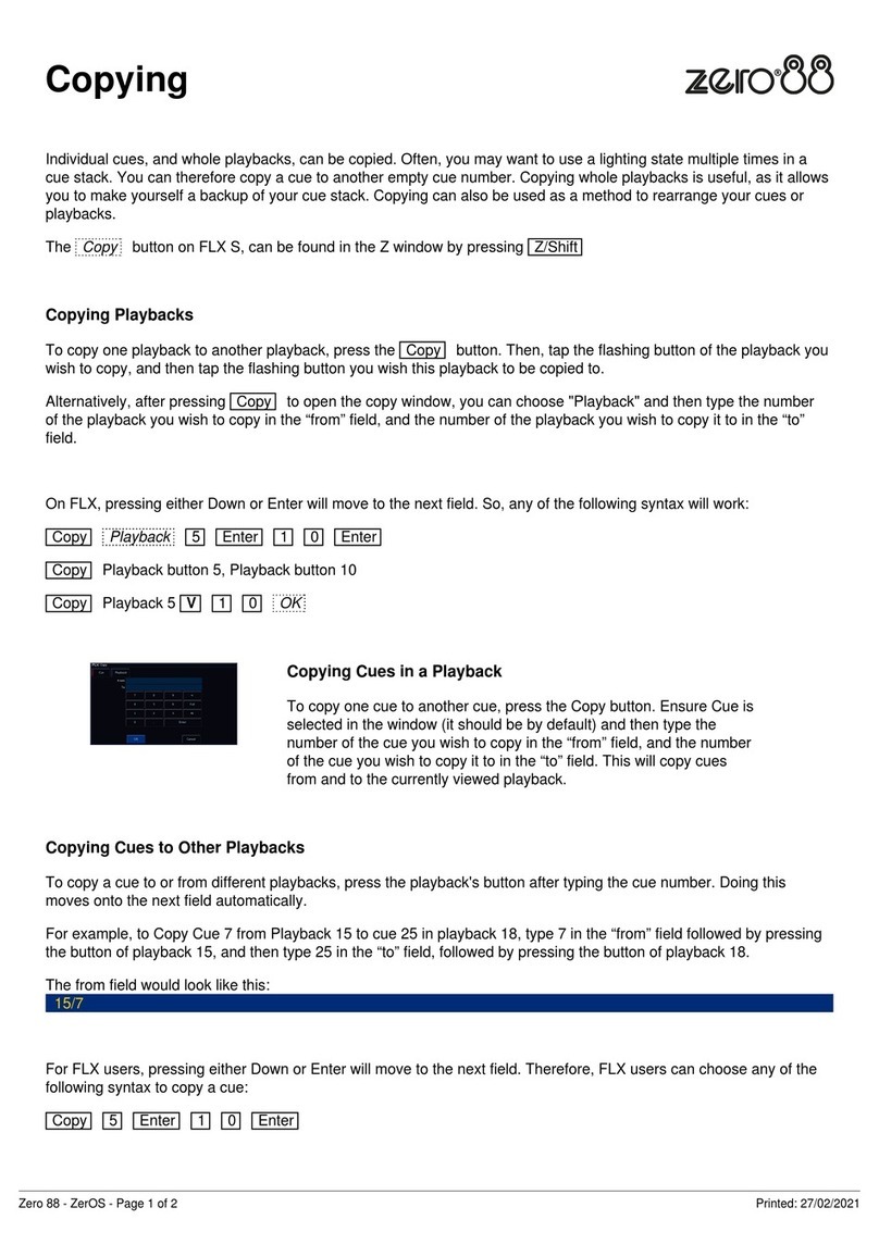 Zero88 FLX Copying guide