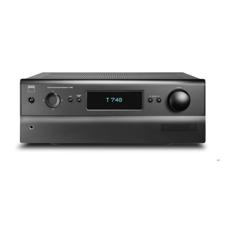 NAD T 748 User manual