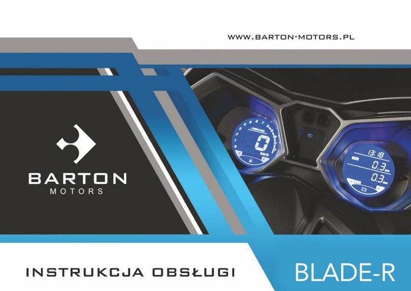 Moretti BARTON BLADE-R owner's manual