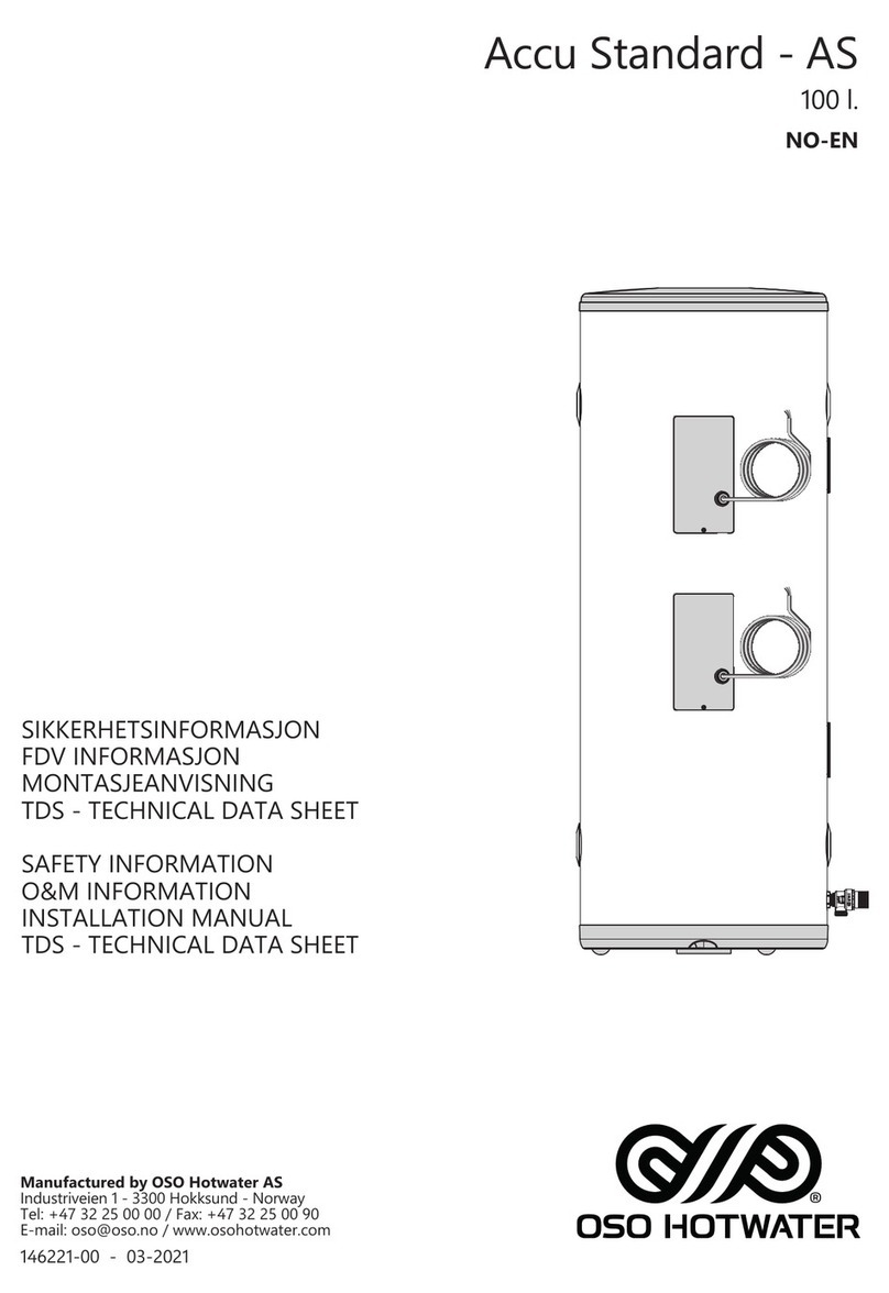 OSO HOTWATER AS 100 User manual