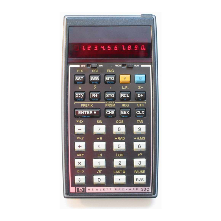 HP HP-33E User guide