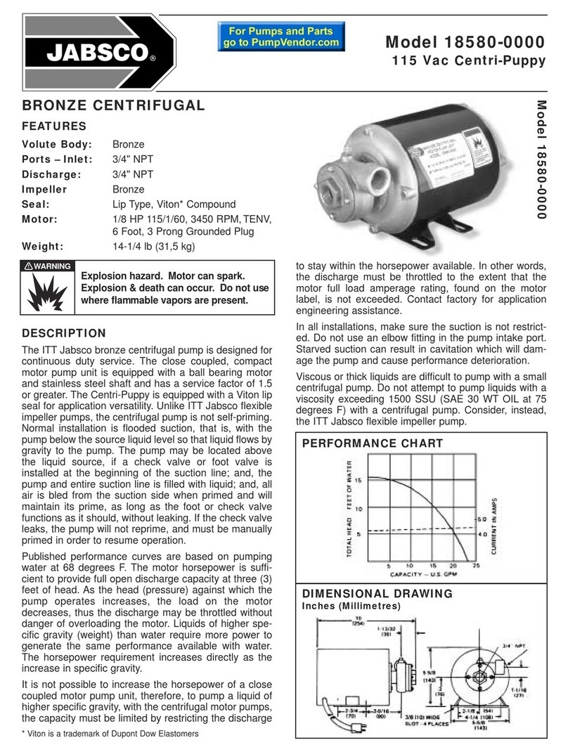 ITT Industries JABSCO 18580-0000 User manual