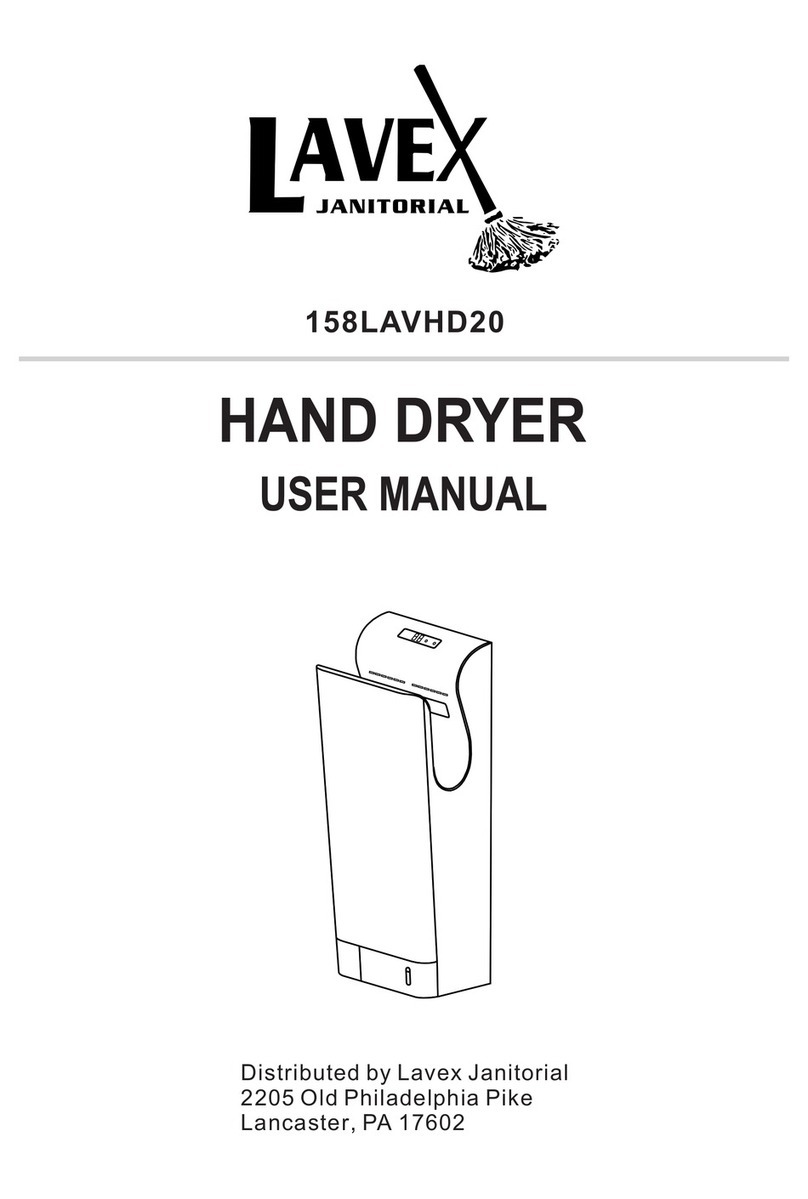 Lavex 158LAVHD20 user manual