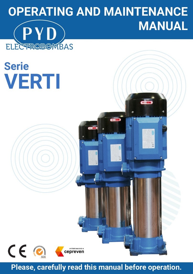 PYD Electrobombas VERTI User manual PYD Electrobombas VERTI User manual