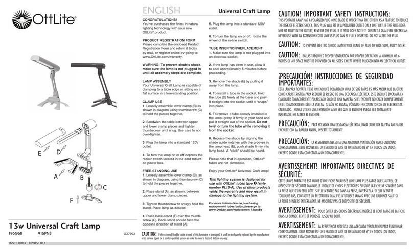 OttLite T96G5R User manual