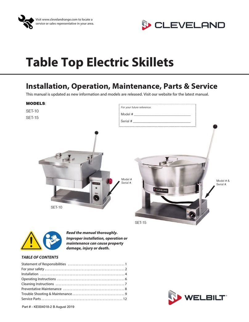 Cleveland SPLASH PROOF SET-10 Installation, operation, maintenance, parts Cleveland SPLASH PROOF SET-10 Installation, operation, maintenance, parts