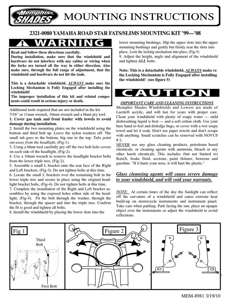 Memphis Shades MEM-8981 Mounting instructions Memphis Shades MEM-8981 Mounting instructions